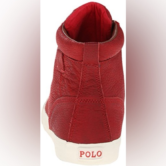 Vintage TEDD red Ralph Lauren leather boots size 9D - Picture 3 of 9